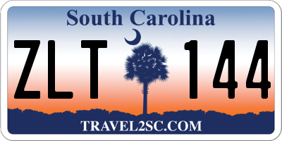 SC license plate ZLT144