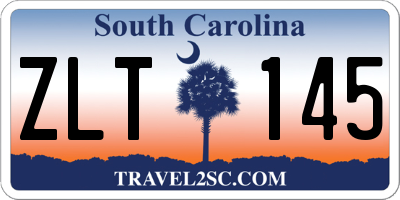SC license plate ZLT145