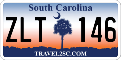 SC license plate ZLT146