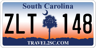 SC license plate ZLT148
