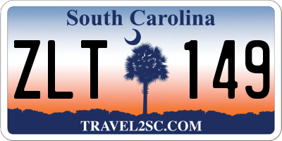 SC license plate ZLT149