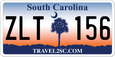 SC license plate ZLT156