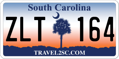 SC license plate ZLT164