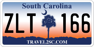 SC license plate ZLT166