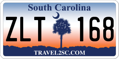 SC license plate ZLT168