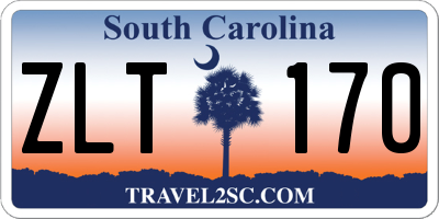 SC license plate ZLT170