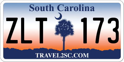 SC license plate ZLT173