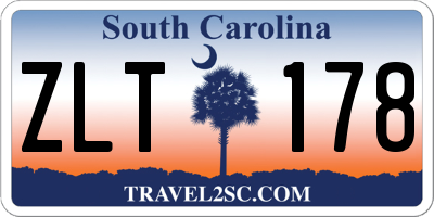 SC license plate ZLT178