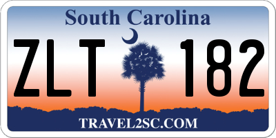 SC license plate ZLT182