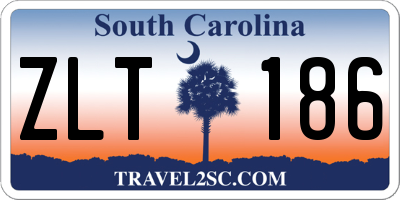 SC license plate ZLT186