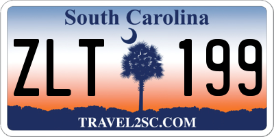 SC license plate ZLT199
