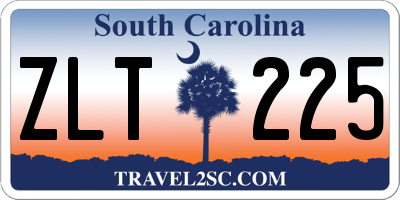 SC license plate ZLT225