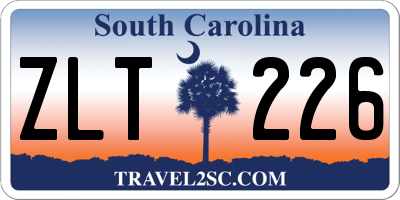 SC license plate ZLT226