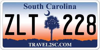 SC license plate ZLT228