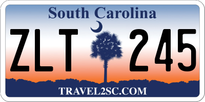 SC license plate ZLT245