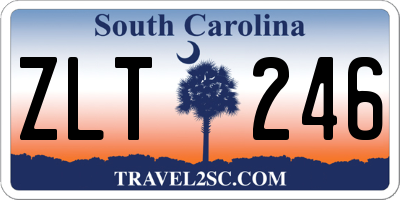SC license plate ZLT246