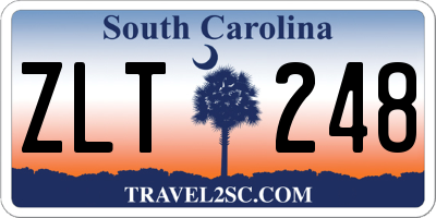 SC license plate ZLT248