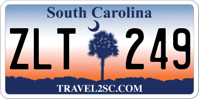 SC license plate ZLT249