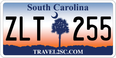SC license plate ZLT255