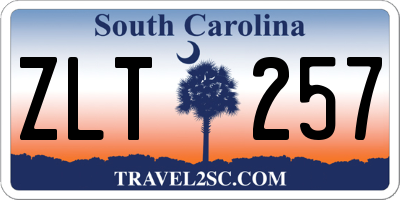 SC license plate ZLT257