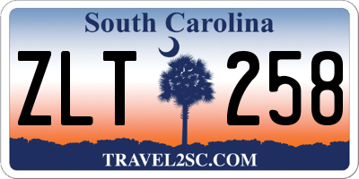 SC license plate ZLT258