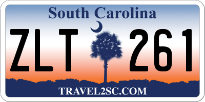 SC license plate ZLT261