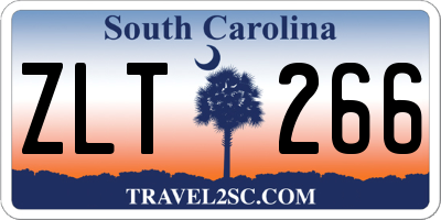 SC license plate ZLT266