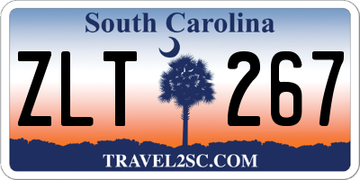SC license plate ZLT267