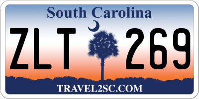 SC license plate ZLT269