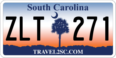 SC license plate ZLT271