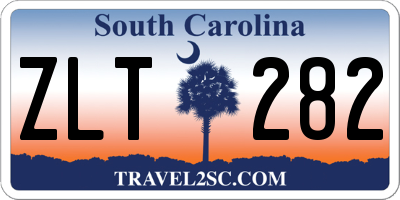 SC license plate ZLT282