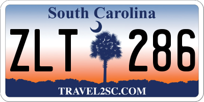 SC license plate ZLT286