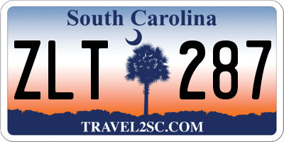 SC license plate ZLT287