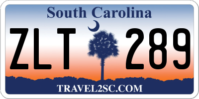 SC license plate ZLT289