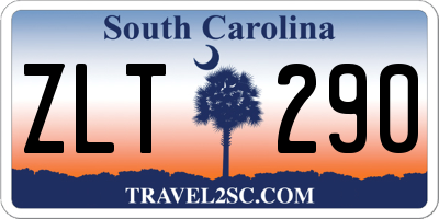SC license plate ZLT290