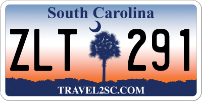 SC license plate ZLT291