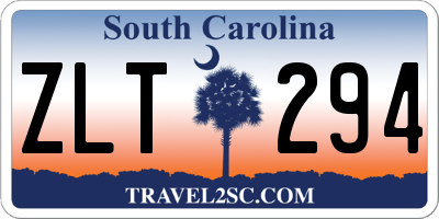 SC license plate ZLT294
