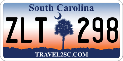 SC license plate ZLT298