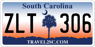 SC license plate ZLT306