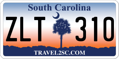 SC license plate ZLT310