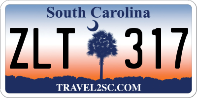 SC license plate ZLT317