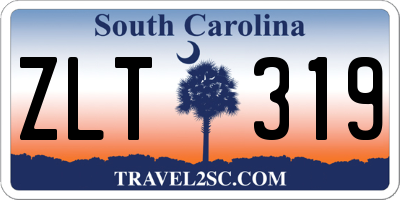 SC license plate ZLT319