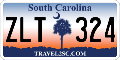 SC license plate ZLT324