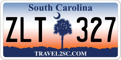 SC license plate ZLT327