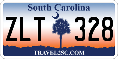 SC license plate ZLT328
