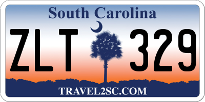 SC license plate ZLT329