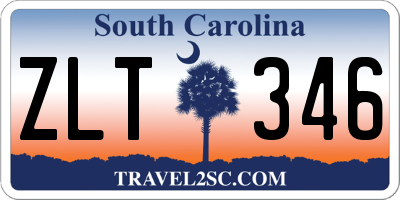 SC license plate ZLT346