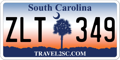 SC license plate ZLT349