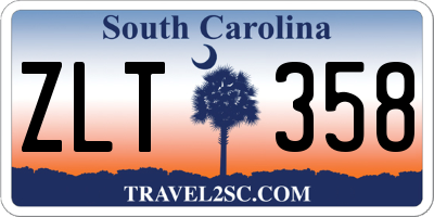 SC license plate ZLT358