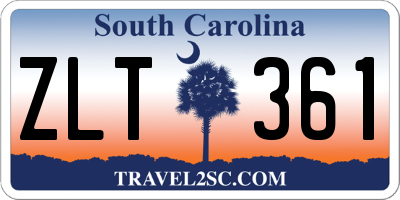 SC license plate ZLT361